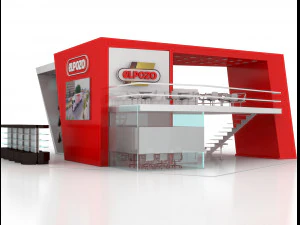 exhibition stand 20x20 3D Model