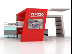 exhibition stand 20x20 3D Model