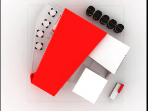 exhibition stand 20x20 3D Model