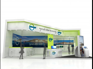 exhibition stand 3D 모델