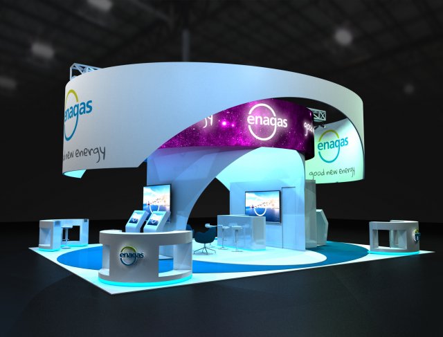 exhibition stand 11x9 Modello 3D .c4d .max .obj .3ds .fbx .stl .blend 