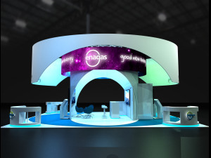 exhibition stand 11x9 Modello 3D