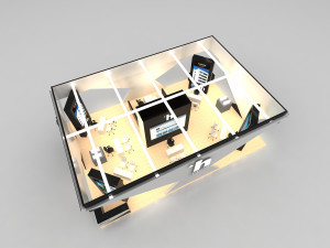 exhibition stand 14x10 Modèle 3D