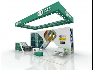 exhibition stand 12x6 3D Model