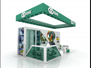 exhibition stand 12x6 3D Model