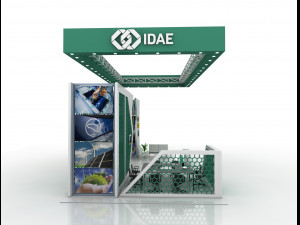 exhibition stand 12x6 3D Model