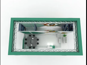 exhibition stand 12x6 3D Model