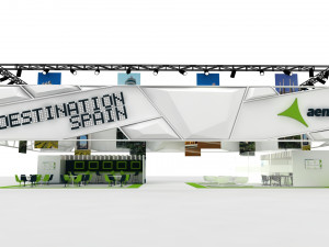 exhibition stand 25x12 3D Model