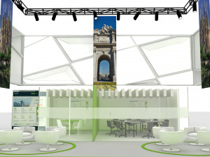 exhibition stand 25x12 3D Model