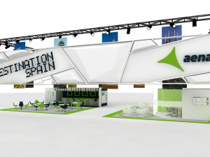 exhibition stand 25x12 3D Model