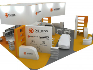 exhibition stand 3D 모델
