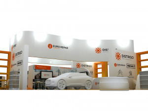 exhibition stand 3D 모델