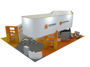 exhibition stand 3D 모델