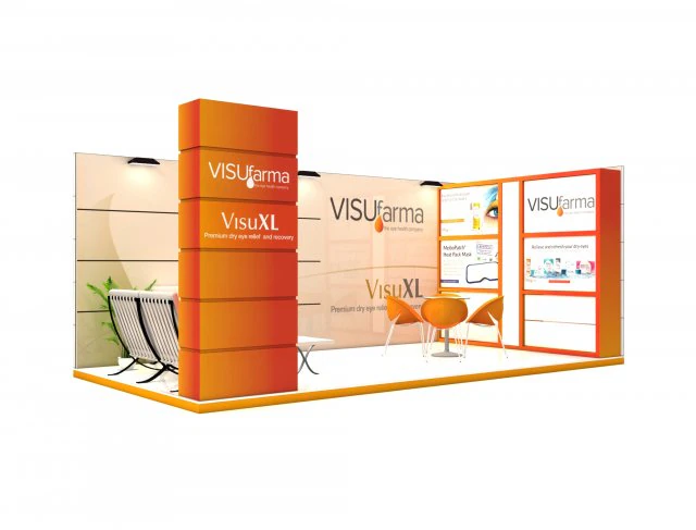 exhibition stand 6x3 3D Model .c4d .max .obj .3ds .fbx .stl .blend 