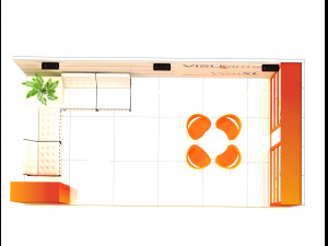 exhibition stand 6x3 3D 模型