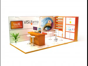 exhibition stand 6x3 3D Model