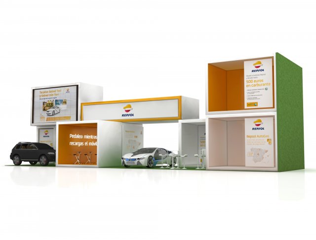 exhibition stand 3D 模型 .c4d .max .obj .3ds .fbx .stl .blend 