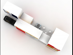 exhibition stand 3D 模型