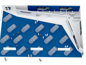 exhibition stand 3D Model