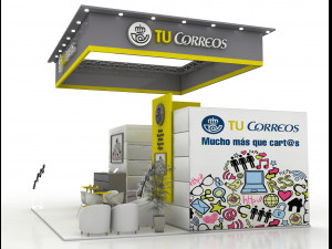 exhibition stand 3D Model