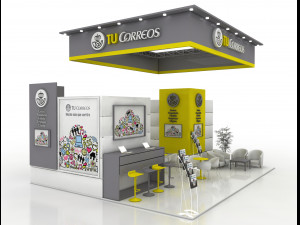 exhibition stand 3D Model