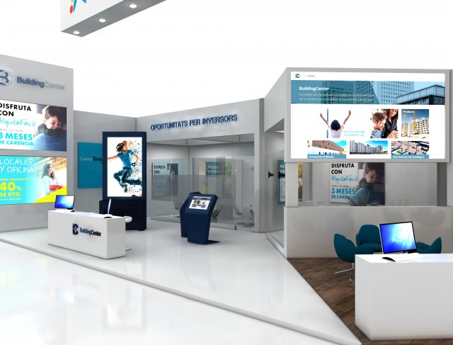 exhibition stand 3D 模型 .c4d .max .obj .3ds .fbx .stl .blend 