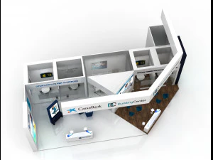 exhibition stand 3D Model