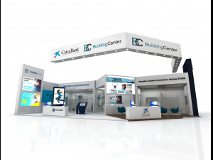 exhibition stand 3D 模型