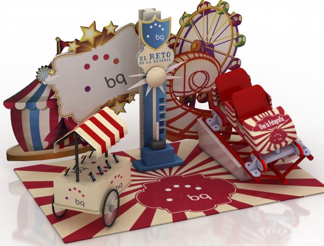 exhibition stand 3Dモデル .c4d .max .obj .3ds .fbx .stl .blend 