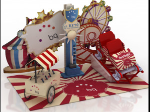 exhibition stand 3D Model