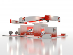 exhibition stand 20x12 3D 모델
