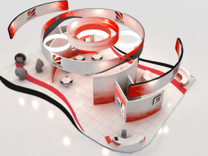 exhibition stand 20x12 3D 모델