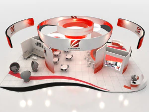 exhibition stand 20x12 3D Model