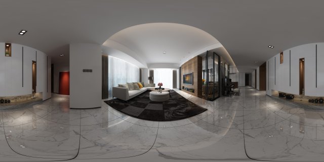 panorama nordic style family living room restaurant 01 3Dモデル .c4d .max .obj .3ds .fbx .stl .blend 