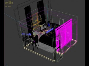 panorama nordic style family bedroom space 01 3D 模型