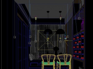 panorama nordic style living room dining room 01 3D Модель