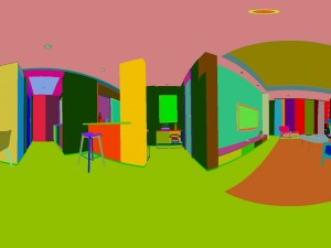 panorama nordic style living room dining room 11 3D Модель