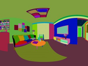 panorama nordic style living room dining room 17 3D Модель