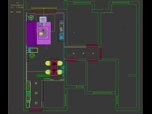 panorama nordic style living room dining room 17 3D Модель