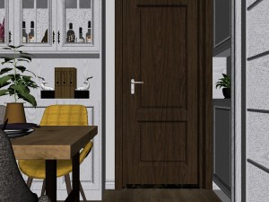 panorama nordic style living room dining room 21 3D Model