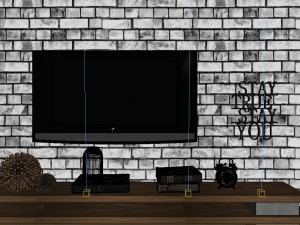 panorama scandinavian style living room restaurant space 22 3D मॉडल