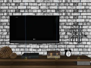 panorama scandinavian style living room restaurant space 22 3D Model