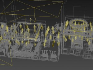 panorama antique chinese style restaurant kitchen space 07 3D 模型
