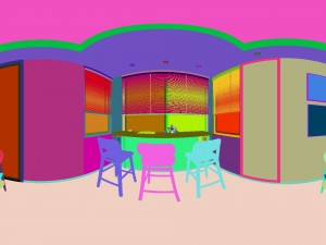 panoramic antique chinese style kitchen with kitchen space 12 3D Model