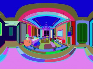 panorama antique chinese style family living room restaurant 03 Modelo 3D