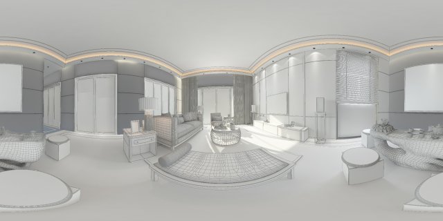 panorama antique chinese style family living room restaurant 04 Modèle 3D .c4d .max .obj .3ds .fbx .stl .blend