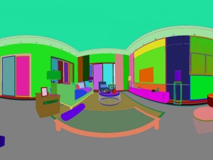 panorama antique chinese style family living room restaurant 04 Modèle 3D