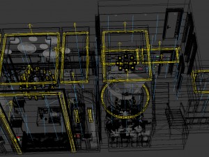 panorama antique chinese style family living room restaurant 06 Modelo 3D