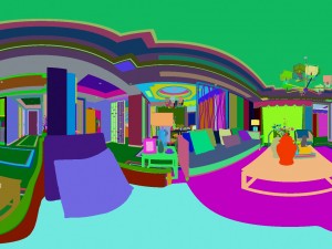 panorama antique chinese style family living room restaurant 08 Modelo 3D
