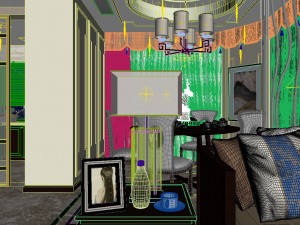panorama antique chinese style family living room restaurant 08 Modelo 3D